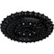 Ekena Millwork Sellek Ceiling Medallion (Fits Canopies up to 1 1/8"), 18 1/2"OD x 7/8"ID x 1 1/2"P, Jet Black CM18SKBLF - alternate 2